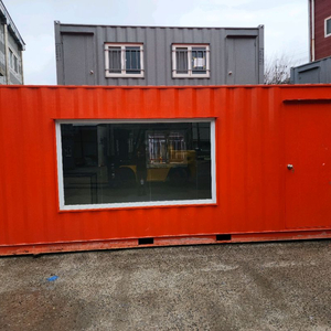 주황색 통유리 3*6컨테이너 임대 이미지