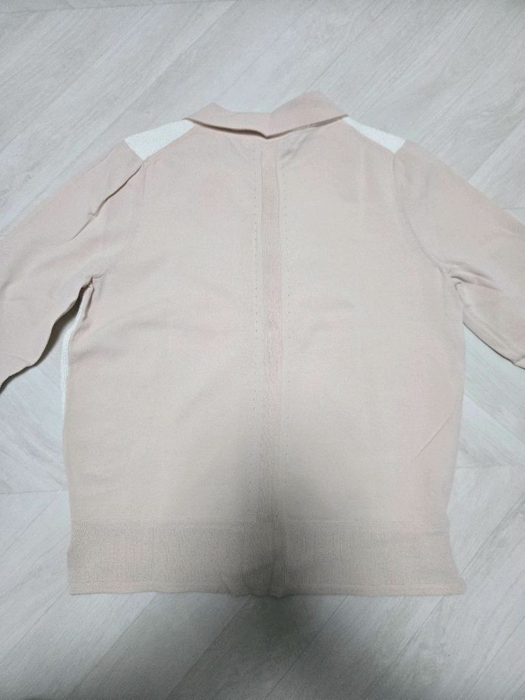 한섬 마인 컬러블록 니트 가디건 이미지