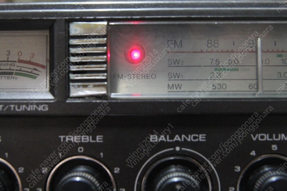 빈티지 도시바 접이식 붐박스 카세트라디오 RT-8740S 이미지