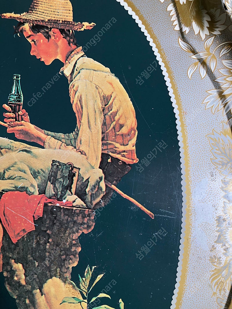 (가격내림) 옛날 빈티지 80년대 코카콜라 쟁반 오봉 틴트레이 팝니다 이미지