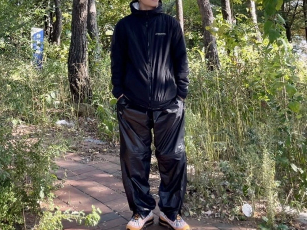 상태좋음)디스커버리.남여공용.양면자켓.리버시블.후리스.플리스.윈드자켓.바람막이.뽀글이.후드.L사이즈.간절기템 이미지