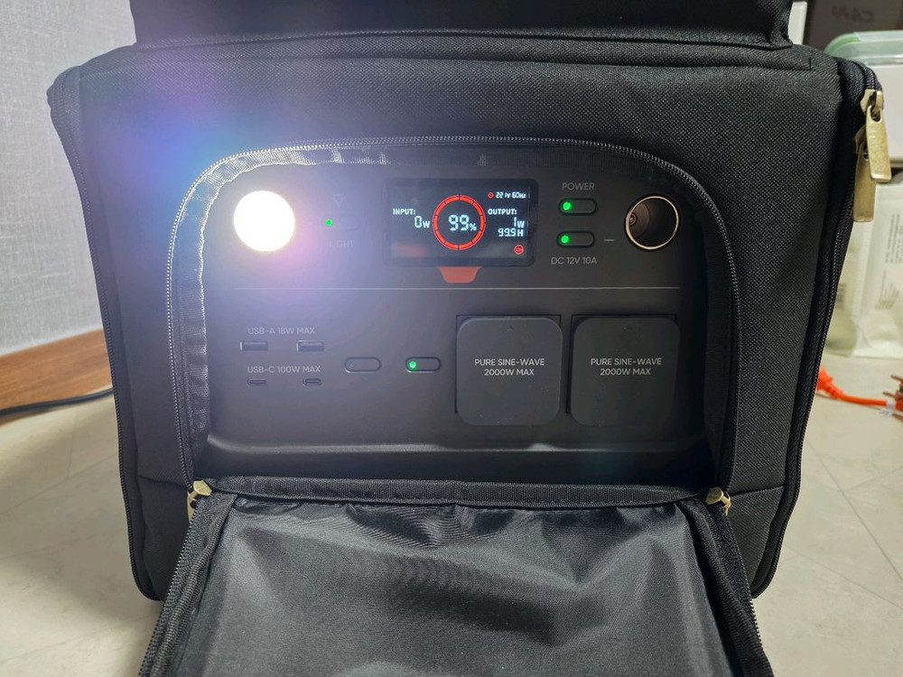 잭커리 파워뱅크 1000플러스 태양광패널 이미지