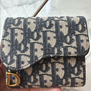 디올 오블리크 새들 카드지갑 이미지