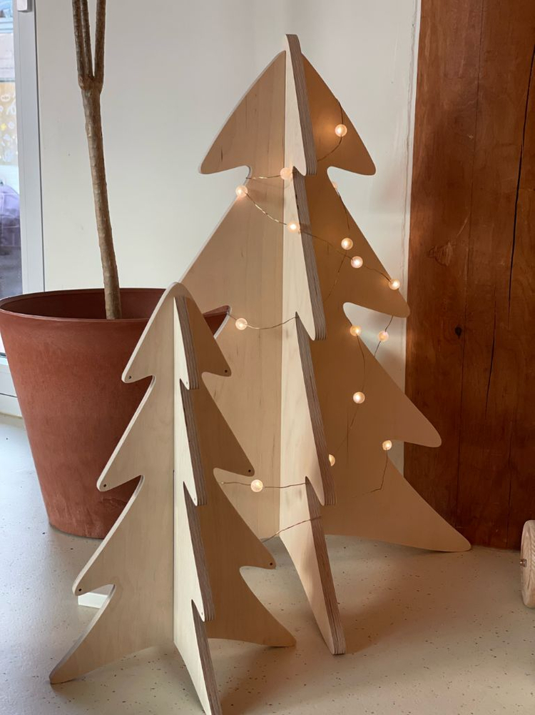 인테리어 소품 우드 벽난로 & 우드 트리 (새제품) 이미지