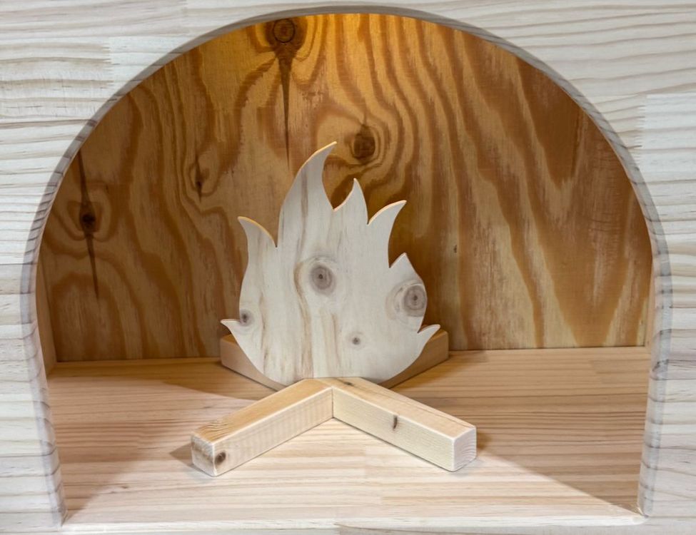 인테리어 소품 우드 벽난로 & 우드 트리 (새제품) 이미지