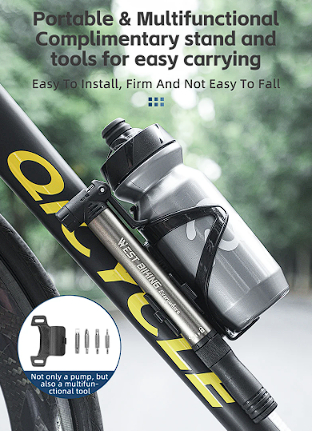 (새상품)자전거 휴대용 펌프(자전거 공구 내장) 미니벨로 로드 픽시 이미지