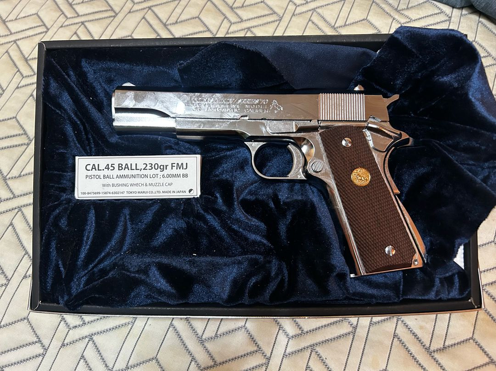 도쿄 마루이 m1911 70s 니켈 피니쉬먼트 이미지