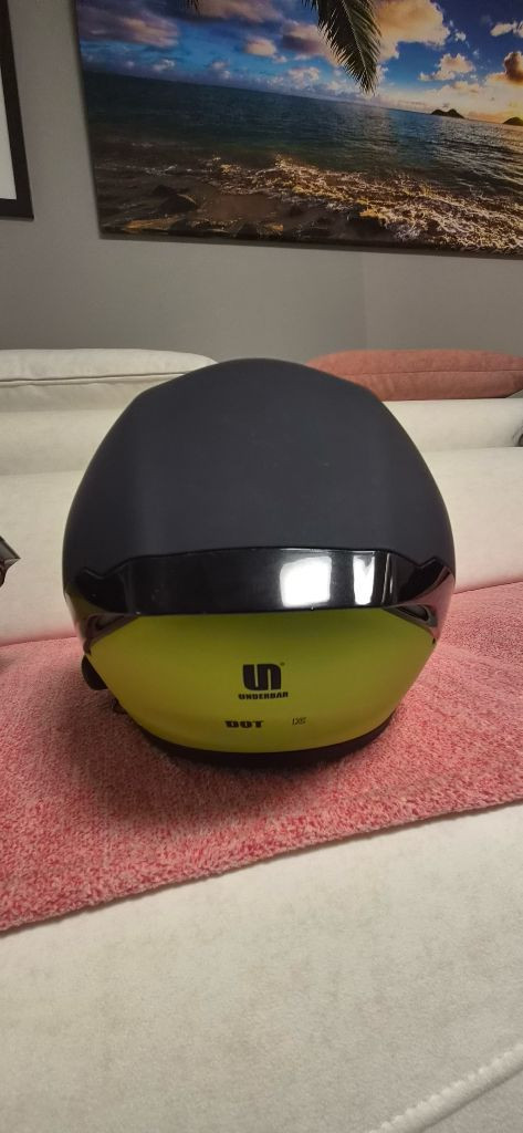 언더바 오픈페이스 헬멧 M사이즈 (블랙/옐로우) 이미지