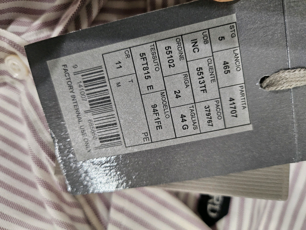 톰포드 스트라이프 셔츠 44 이미지