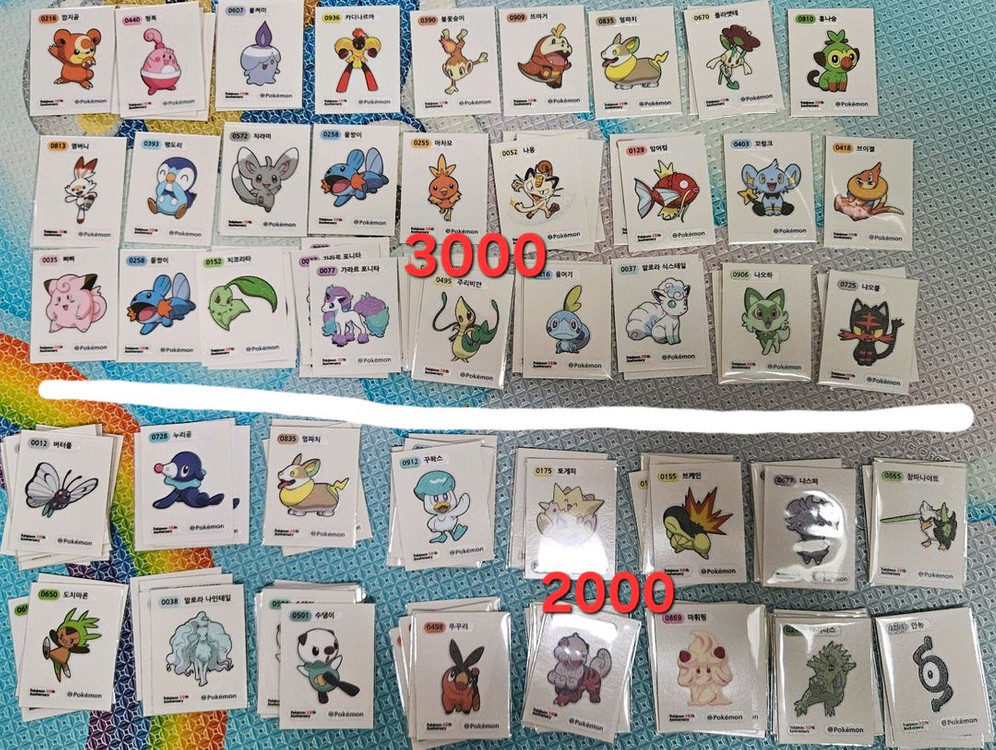 포켓몬 시즌5 띠부씰 30주년 판매 이미지