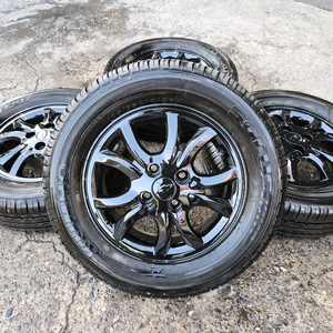 스파크 캐스퍼 모닝 레이 액센트 순정 14인치 중고 휠타이어 이미지