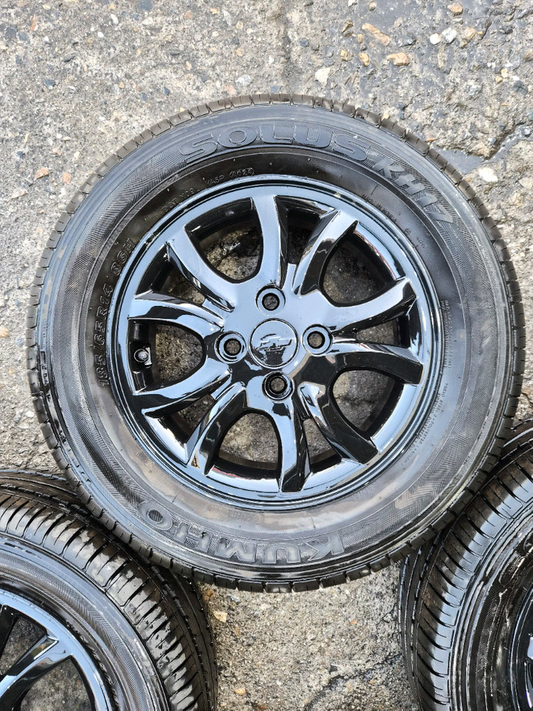 스파크 캐스퍼 모닝 레이 액센트 순정 14인치 중고 휠타이어 이미지