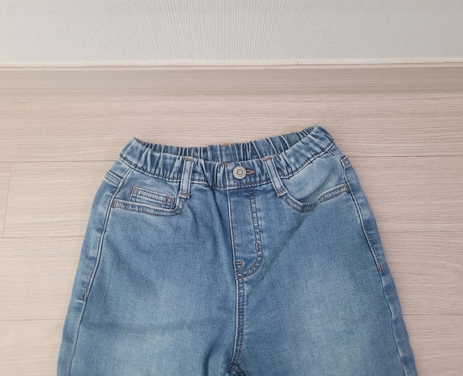 유아동 허리 밴딩 청바지 이미지