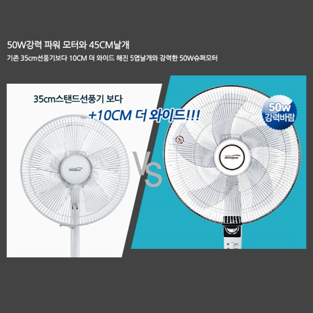 18형 화이트 특대형 스탠드 선풍기(영업용) 새제품 이미지
