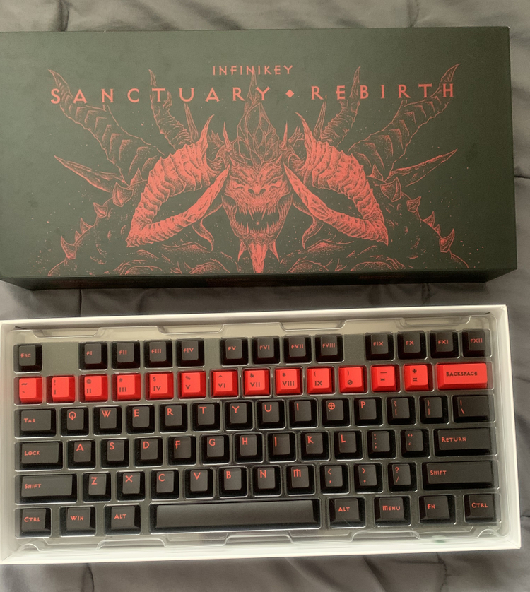 인피니키 성역승화 키캡 커스텀키보드 이미지