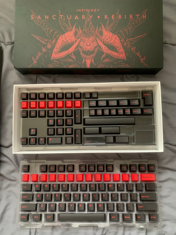 인피니키 성역승화 키캡 커스텀키보드 이미지