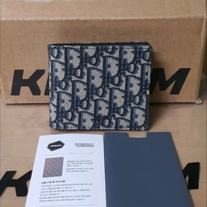 디올 오블리크 반지갑/지갑 정품S급(보증서O)구찌프라다루이비통디올고야드샤넬셀린느보테가생로랑발렌시아가버버리가방 이미지