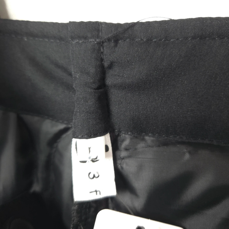 여S 블랙 누빔 멜빵 바지 이미지