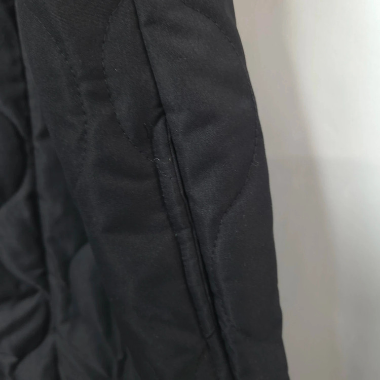 여S 블랙 누빔 멜빵 바지 이미지