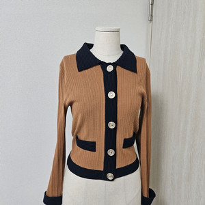 산드로(Sandro) 배색 포인트 가디건 (43/55) 이미지