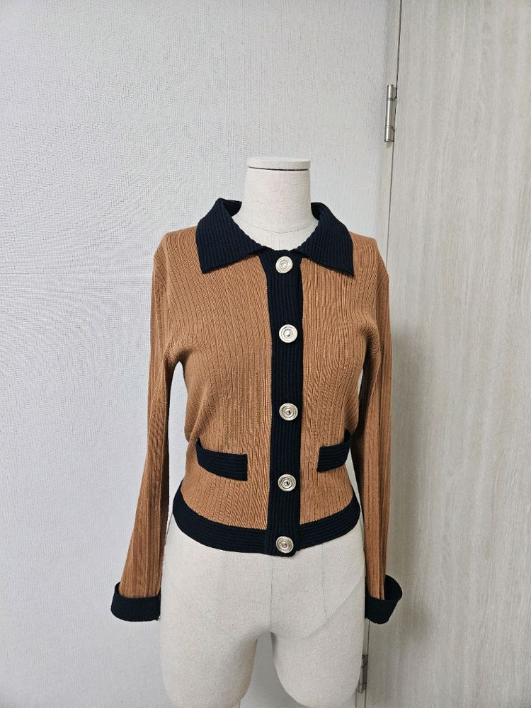 산드로(Sandro) 배색 포인트 가디건 (43/55) 이미지