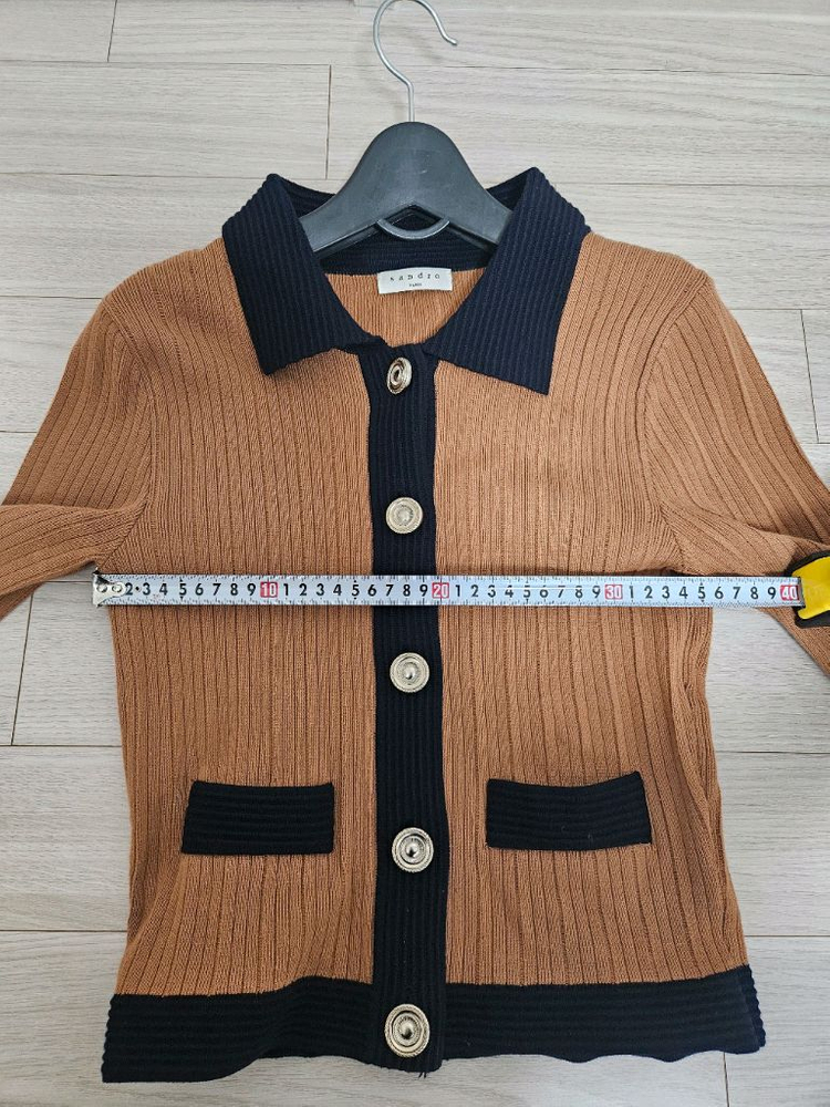 산드로(Sandro) 배색 포인트 가디건 (43/55) 이미지