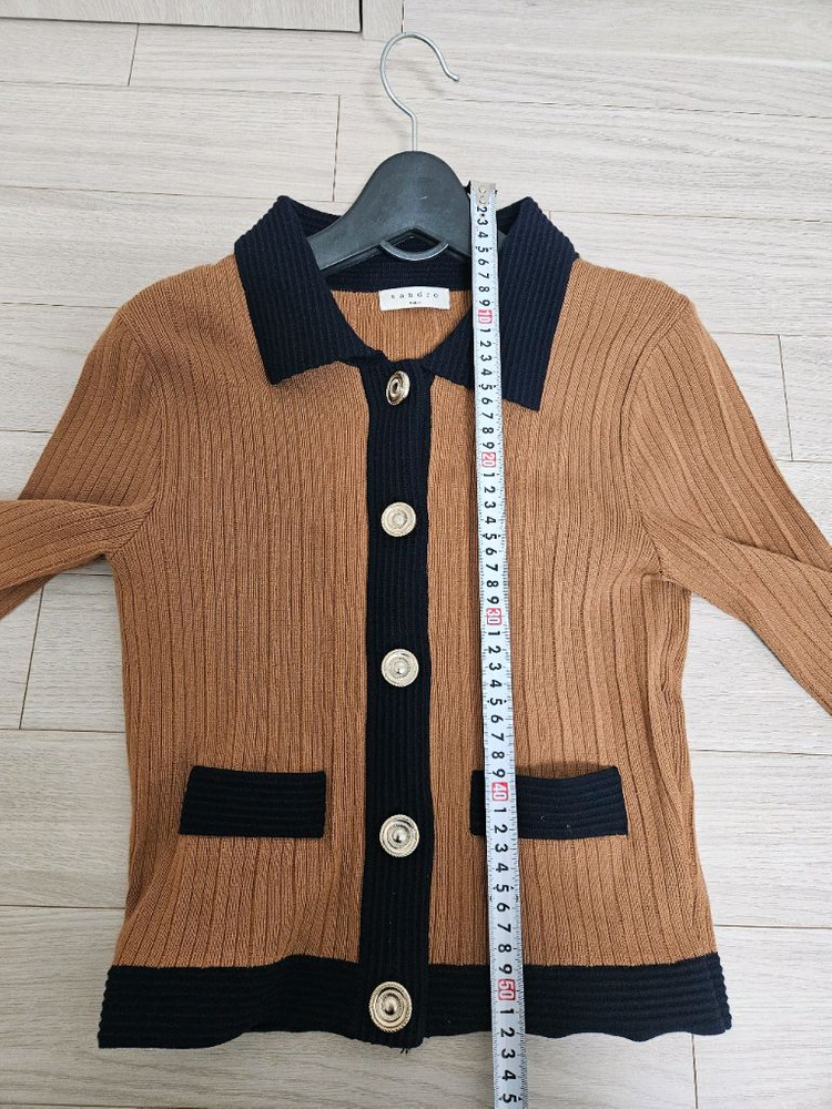 산드로(Sandro) 배색 포인트 가디건 (43/55) 이미지