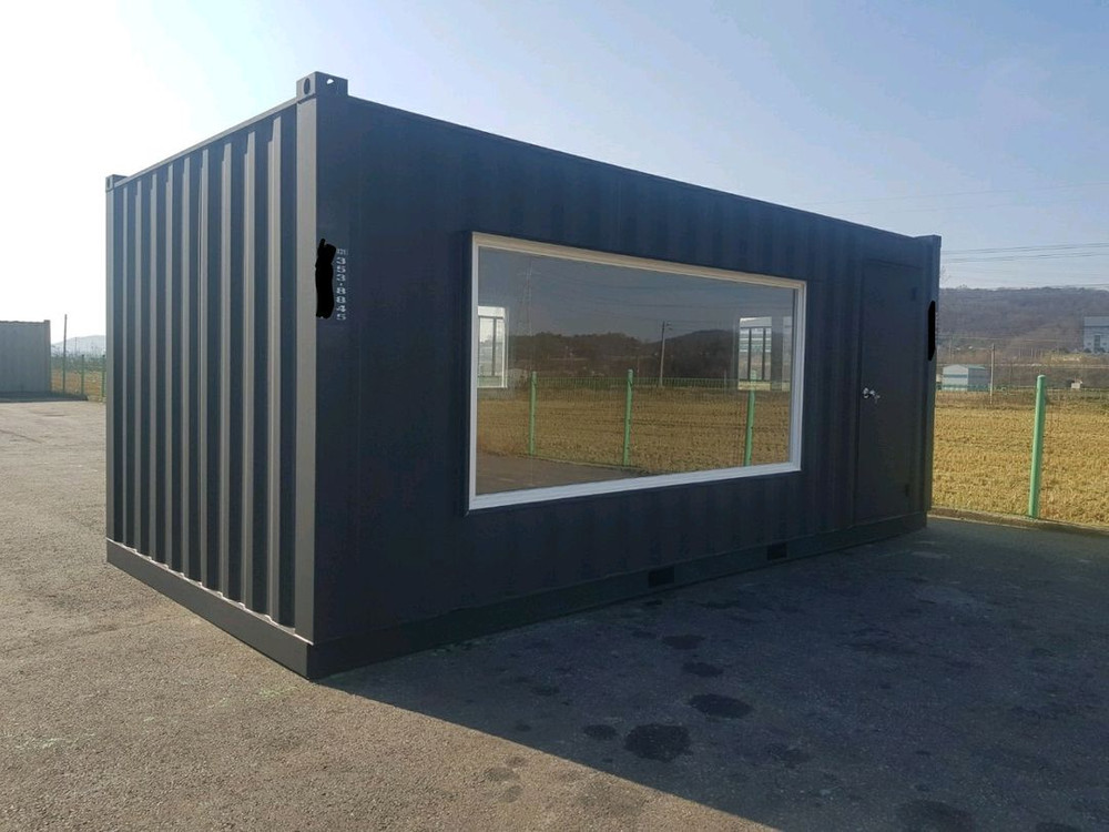 신품 칼라 통유리 3*6 컨테이너 팝니다 이미지