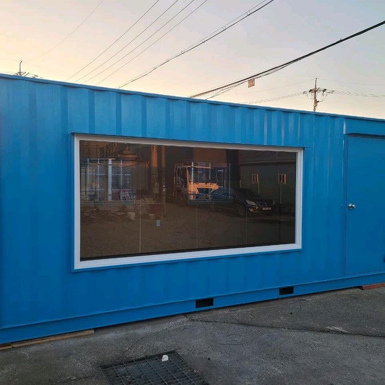 신품 칼라 통유리 3*6 컨테이너 팝니다 이미지