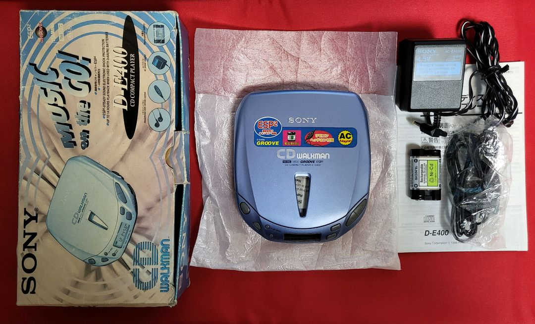 소니 디스크맨 D-E400 CDWALKMAN 박스풀셋 신품 정상작동품 이미지
