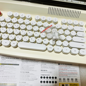 엑토 레트로 무선 타자기 키보드 W503 이미지