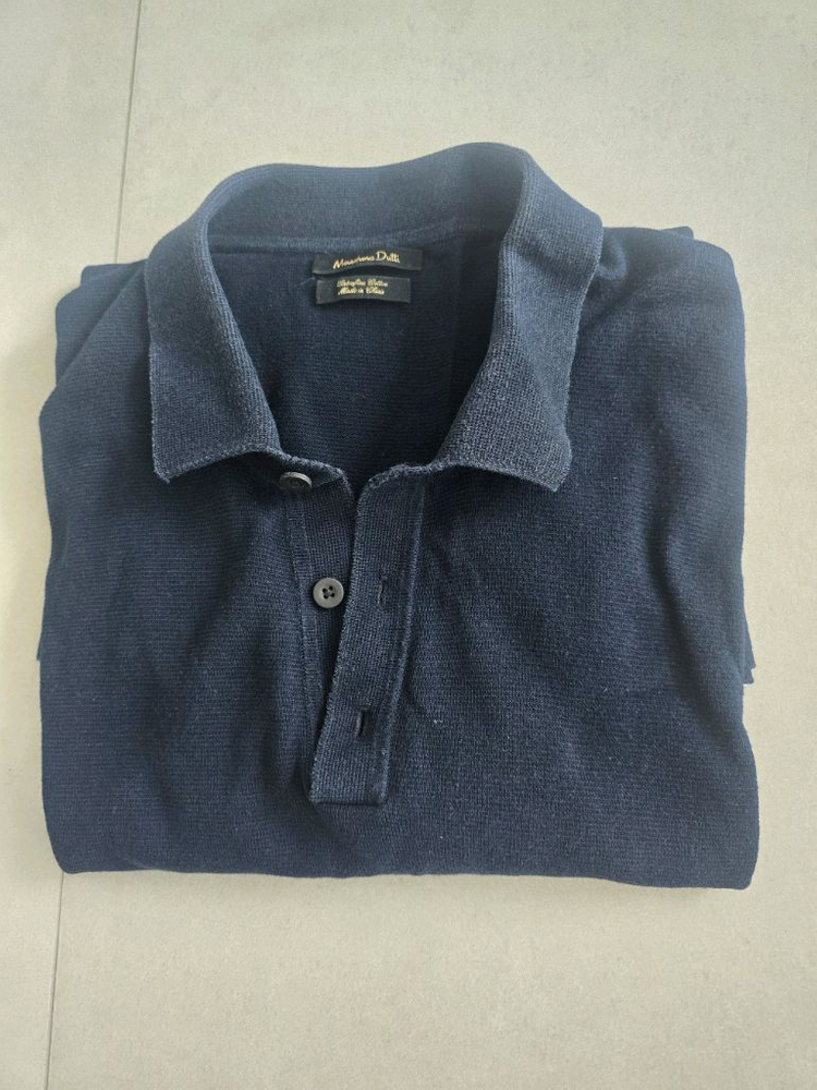 마시모두띠 네이비 반팔 카라티 판매(L사이즈) 이미지