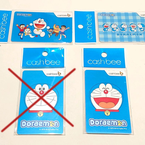 도라에몽 2017년 한정판 캐시비 교통카드 4종 세트 성인용 새상품 이미지