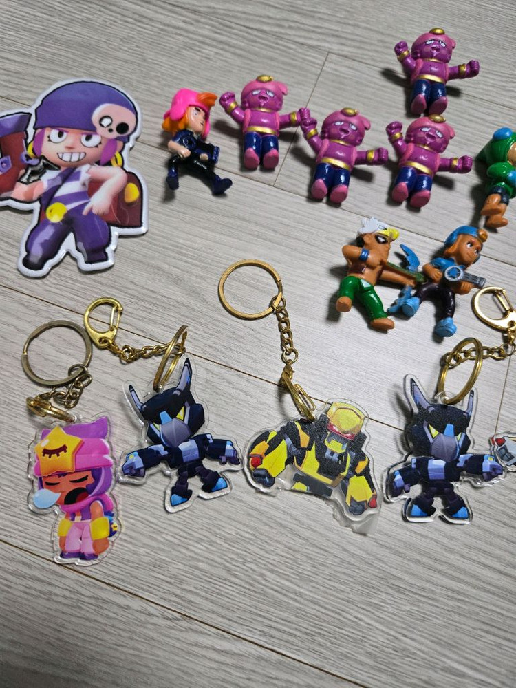 브롤스타즈 키링&피규어세트 이미지