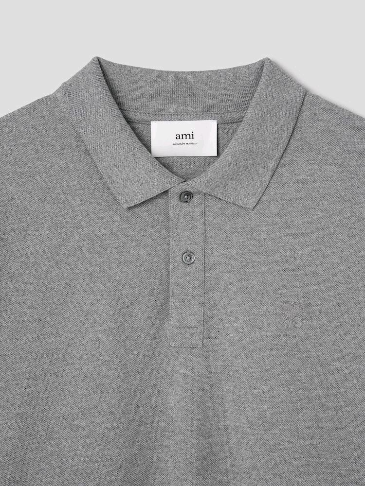 아미(Ami) 아미 드 쾨르 크롭 유니섹스 폴로 셔츠 이미지