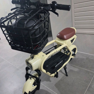 모토벨로 베이지 미니 전기스쿠터 자전거 AKU2 이미지