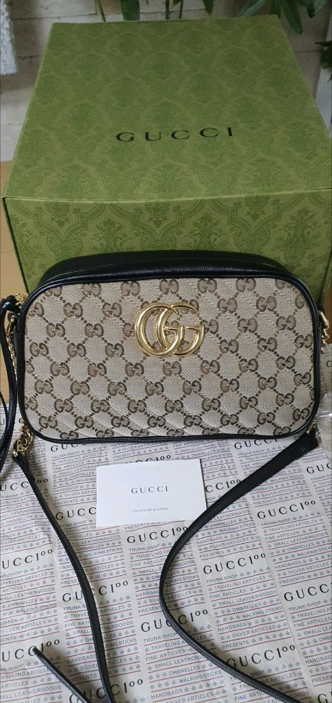 구찌 마몬트 크로스백/숄더백 새상품급 정품(감정O)구찌프라다루이비통디올고야드샤넬셀린느보테가생로랑발렌시아가버버리가방 이미지