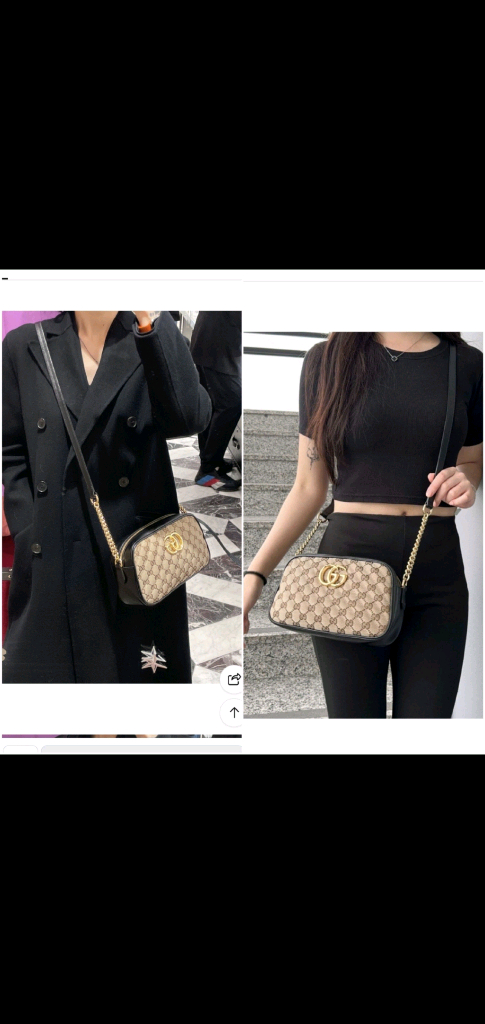 구찌 마몬트 크로스백/숄더백 새상품급 정품(감정O)구찌프라다루이비통디올고야드샤넬셀린느보테가생로랑발렌시아가버버리가방 이미지