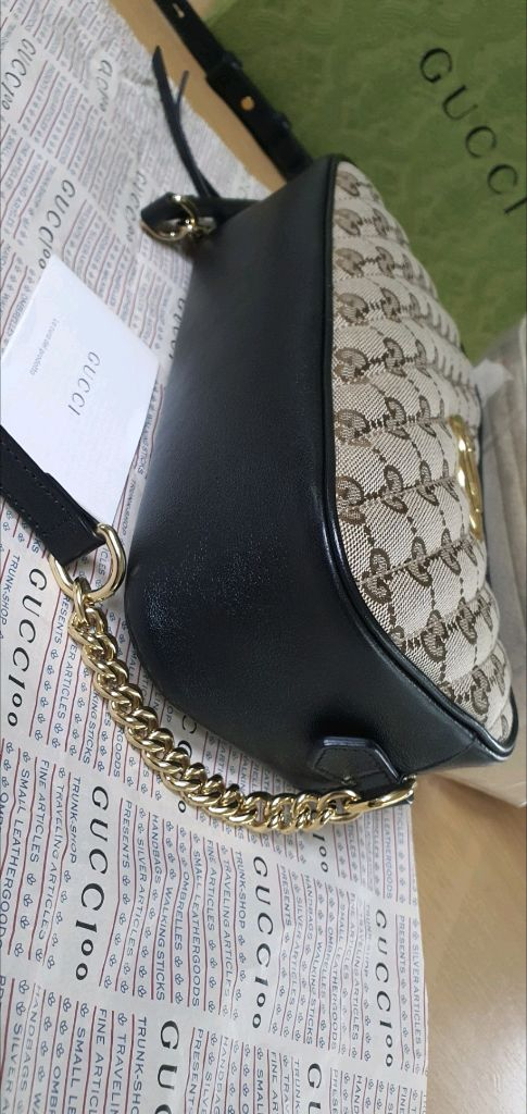 구찌 마몬트 크로스백/숄더백 새상품급 정품(감정O)구찌프라다루이비통디올고야드샤넬셀린느보테가생로랑발렌시아가버버리가방 이미지