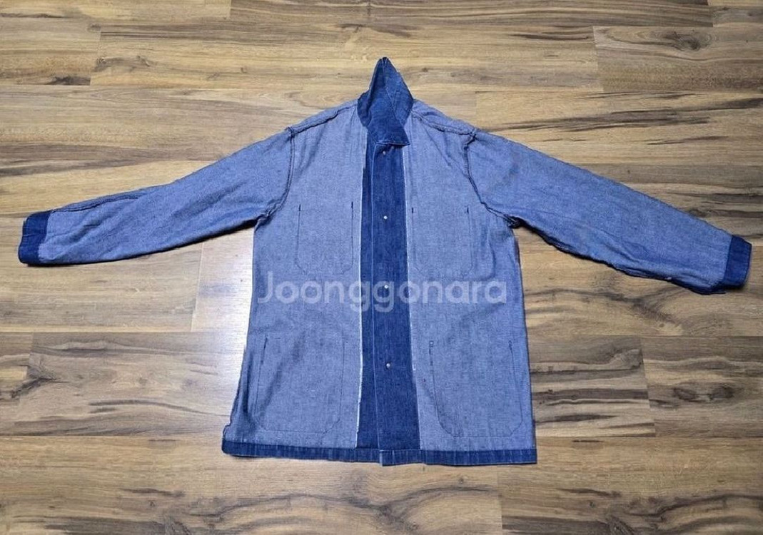 일본 빈티지 데님 자켓 (XL / 105) 데우스 정품 패치 드레스업 청자켓 이미지