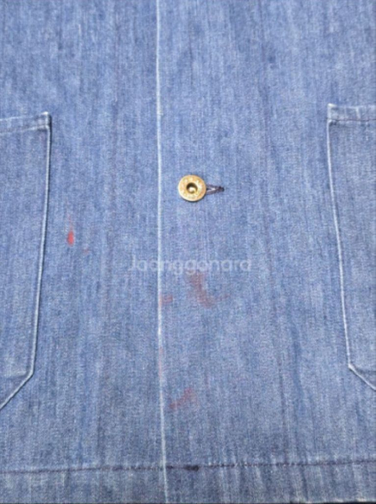 일본 빈티지 데님 자켓 (XL / 105) 데우스 정품 패치 드레스업 청자켓 이미지