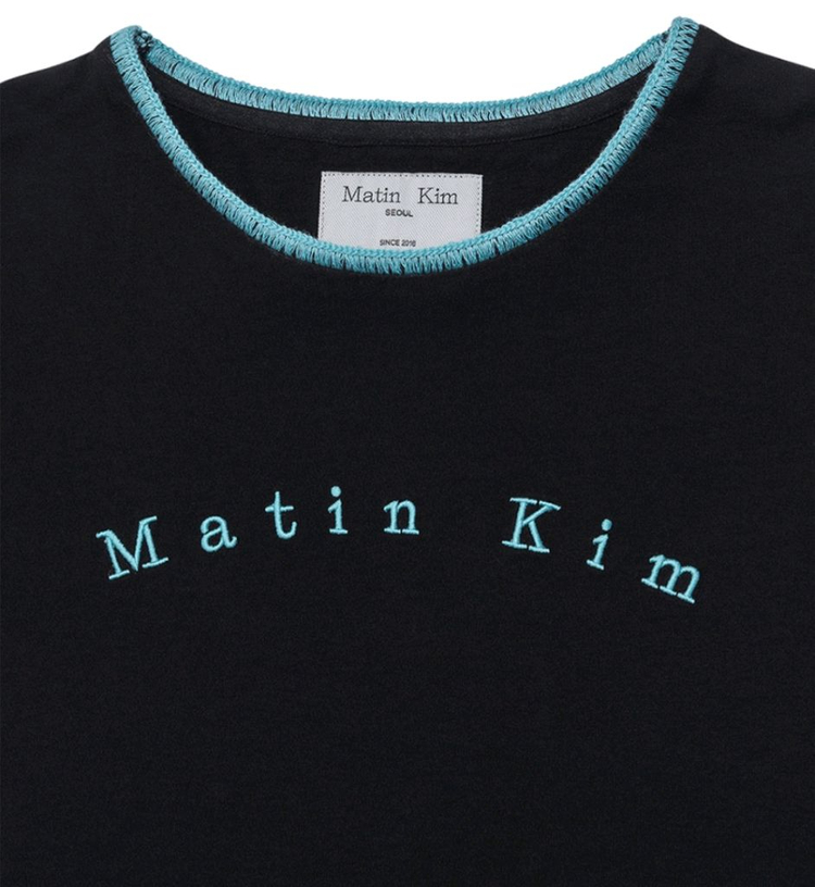 마땡킴ㆍCOLOR POINT ARCH LOGO TOP IN BLACK 이미지