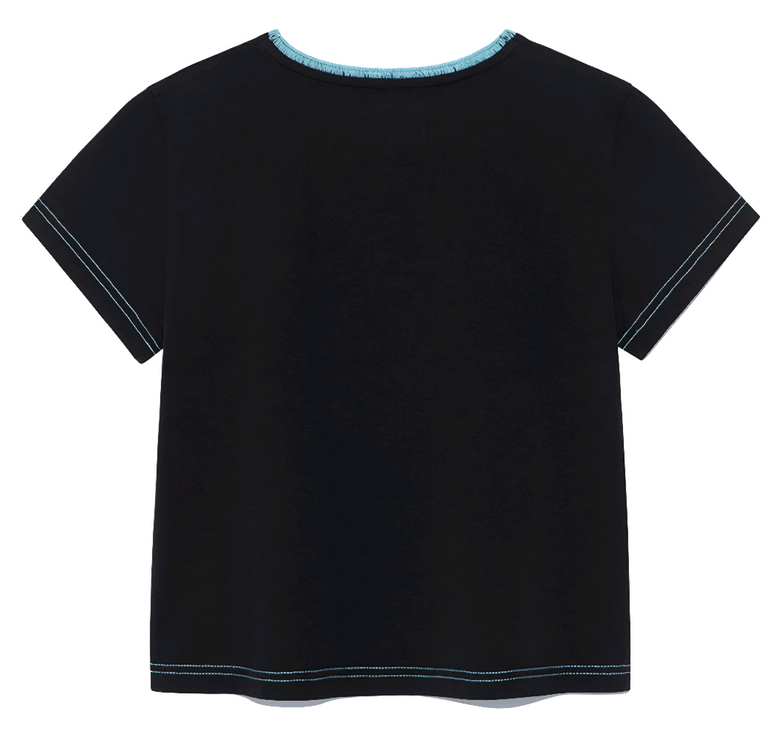 마땡킴ㆍCOLOR POINT ARCH LOGO TOP IN BLACK 이미지