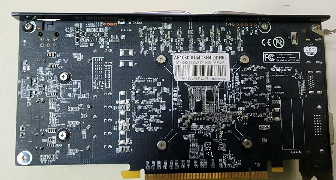 GTX1060 6GB (AFOX) 그래픽카드 팝니다.(상태양호/박스없음) 이미지