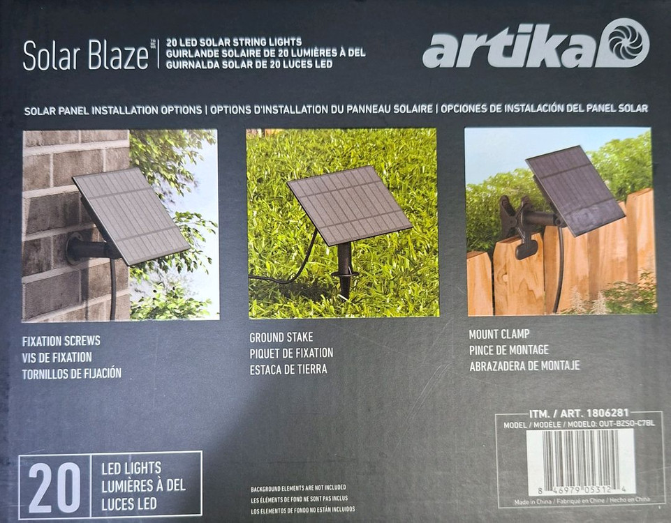 ARTIKA LED 솔라 라이트 태양광 패널 전구 이미지