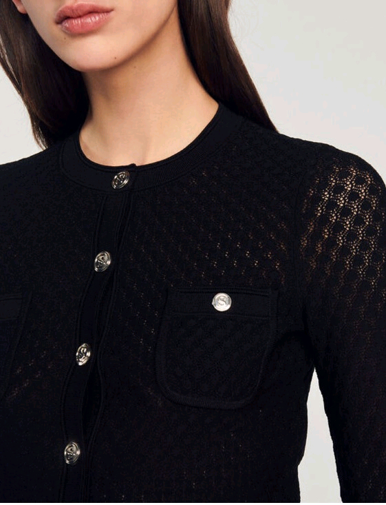 산드로 SANDRO 포인텔 니트 가디건 (1) 이미지