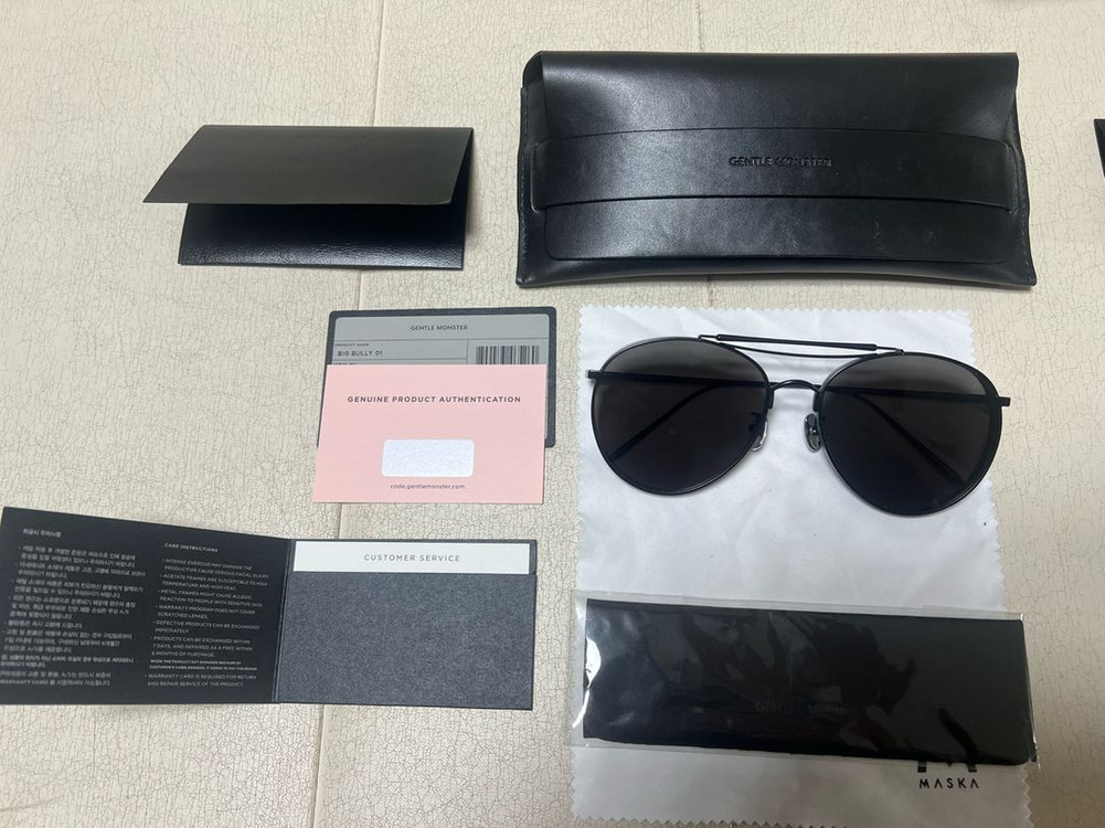 젠틀몬스터, 레이밴 선글라스 이미지