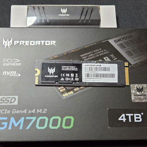 에이서 프레데터 GM7000 히트싱크 M.2 NVMe (4TB) 국내정발 이미지