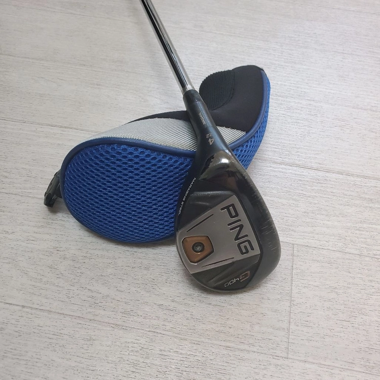 왼손용 핑 G400 유틸리티 4번 22도 스틸샤프트 S 골프채 골프클럽 이미지