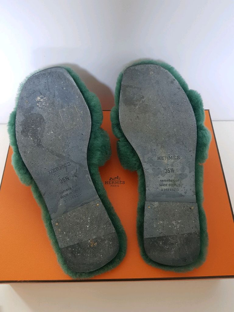 에르메스 시어링 오란 샌들 슬리퍼 이미지